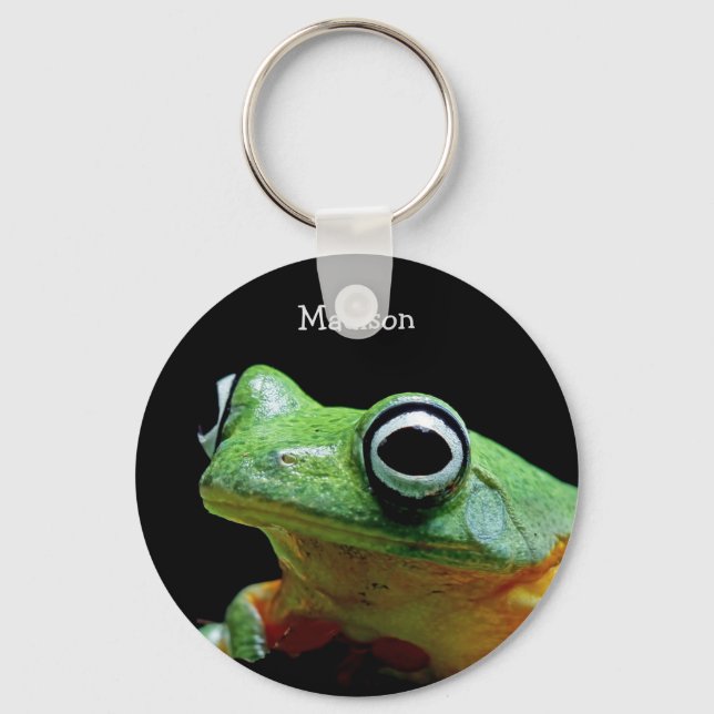 Porte-clés Nom personnalisé Porte - clé de grenouille (Recto)