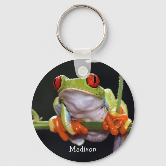 Porte-clés Nom personnalisé Porte - clé de grenouille (Recto)