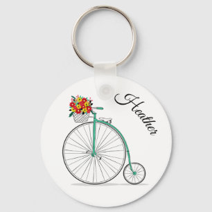 Porte-clés Nom personnalisé Porte - clé vélo monocycle