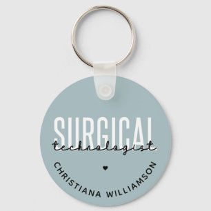 Porte-clés Nom personnalisé Technologue chirurgical Med Surg 
