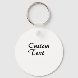 Porte-clés Nom personnalisé Texte personnalisé
