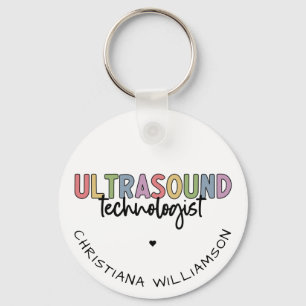 Porte-clés Nom personnalisé Ultrasound Technologist Cadeaux