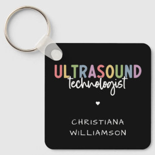 Porte-clés Nom personnalisé Ultrasound Technologist Cadeaux