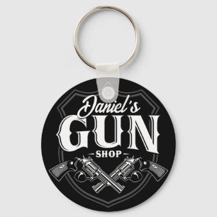 Porte-clés NOM PERSONNALISÉ Vieux Armes à feu