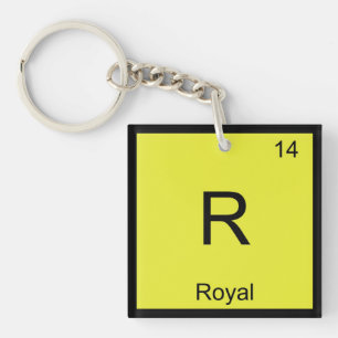 Porte-clés Nom royal Chimie Élément Tableau périodique
