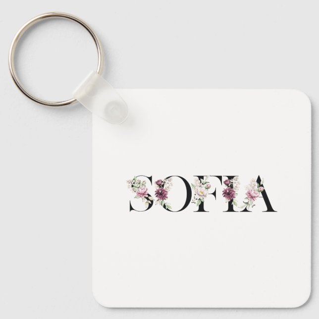 Porte-clés Nom Sofia. (Recto)