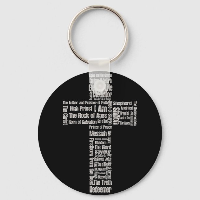 Porte-clés Noms de Jésus Croix (Recto)