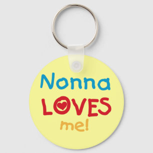 Porte-clés Nonna aime mes t-shirts et cadeaux