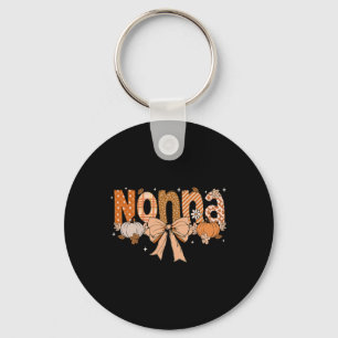 Porte-clés Nonna Citrouille Fall Coquette Bow Thanksgiving Ma
