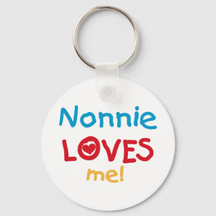 Porte-clés Nonnie aime moi t-shirts et cadeaux