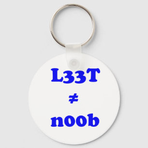 Porte-clés noob du leet n00b de l33t