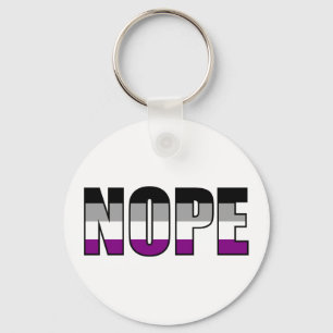 Porte-clés Nope Asexuel Pride drapeau Ace Pride