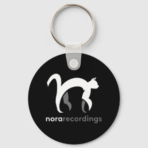 Porte-clés nora enregistrement logo carré noir キ ー équitable