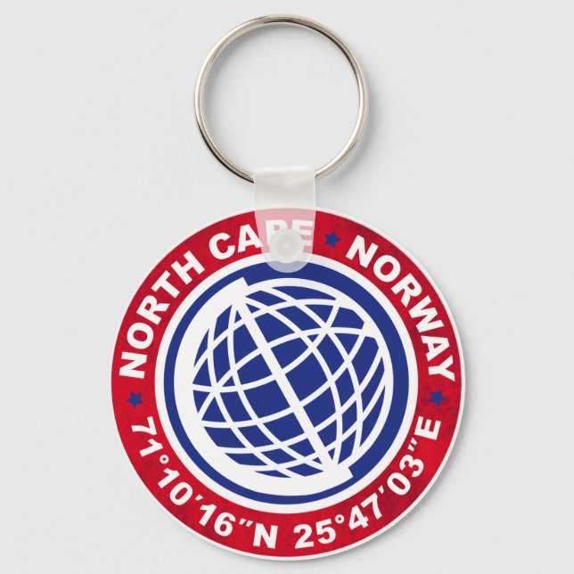 PORTE-CLÉS NORD-CAP NORVÈGE SPÉCIALE (Recto)