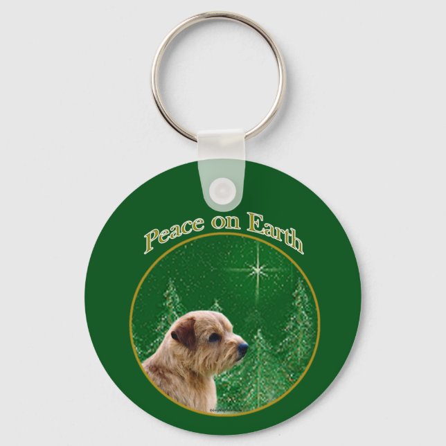 Porte-clés Norfolk Terrier Peace (Recto)
