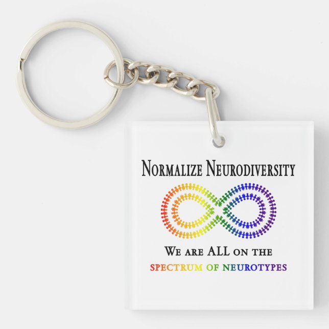 Porte-clés Normaliser la Neurodiversité (Devant)