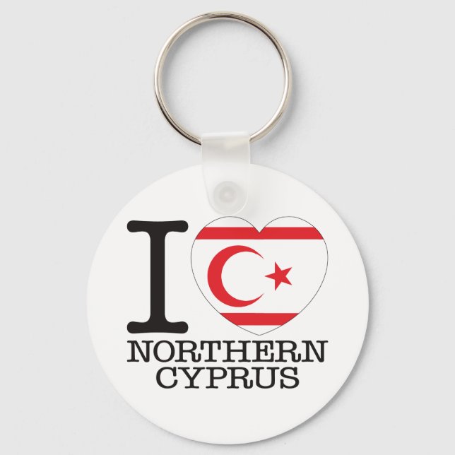 Porte-clés Northern Cyprus Love v2 (Recto)