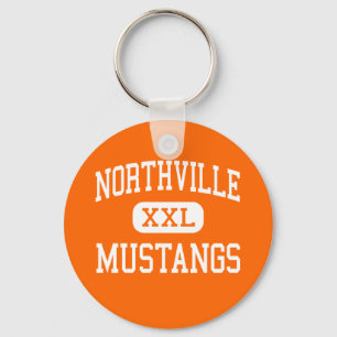 Porte-clés Northville - mustangs - haut - Northville Michigan
