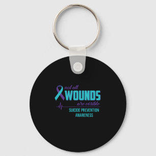 Porte-clés Not All Wounds Are Visible Suicide Prevention