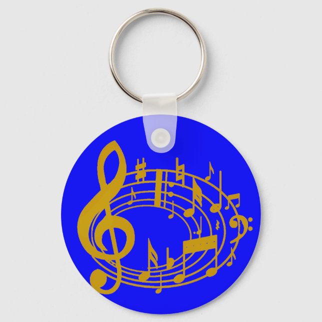 Porte-clés Notes de doré_ (Recto)