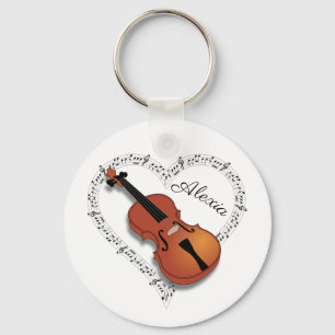 Porte-clés Notes de musique violon
