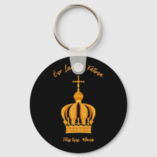 Porte-clés Notre-Dame de Fatima couronne