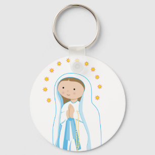 Porte-clés Notre Dame de Lourdes