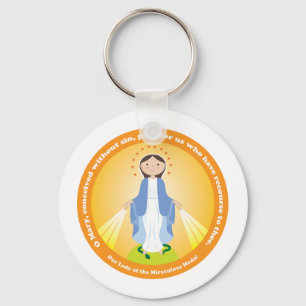 Porte-clés Notre Madame de la médaille miraculeuse