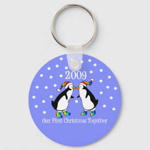 Porte-clés Notre premier Noël ensemble 2009 (pingouins de