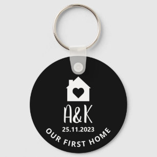 Porte-clés Notre première maison Couples personnalisés