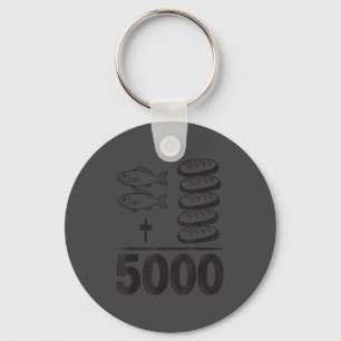 Porte-clés Nourrir 5000 Miracles Jésus Mathématiques Chrétien