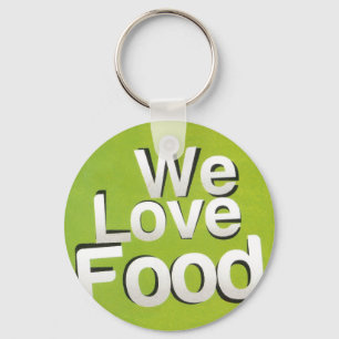 Porte-clés Nous aimons la nourriture