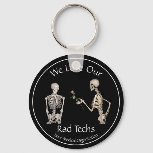 Porte-clés Nous aimons nos Rad Techs avec Skeletons