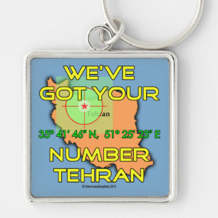 Porte-clés Nous avons votre numéro Téhéran