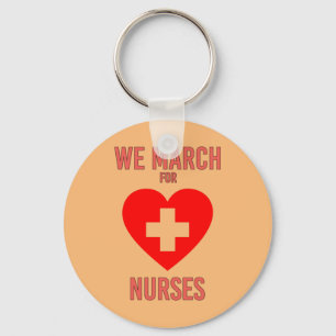 Porte-clés Nous marchons pour les infirmières - Infirmière ch