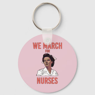 Porte-clés Nous marchons pour les infirmières - Vintage Black