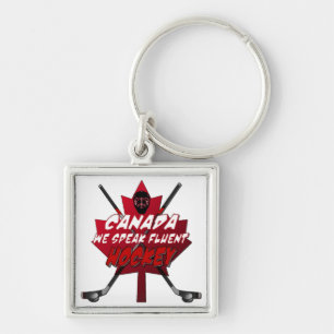 Porte-clés Nous parlons Porte - clé Humour de Hockey Fluent C