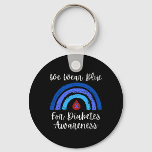 Porte-clés Nous Portons Du Bleu Pour Le Mois De Sensibilisati