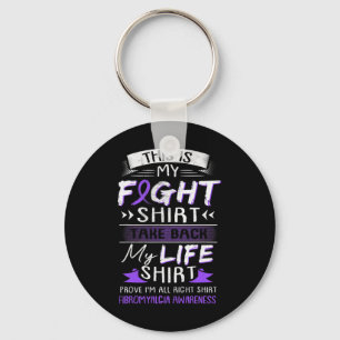 Porte-clés Nous Portons Violet Fibromyalgie Sensibilisation R