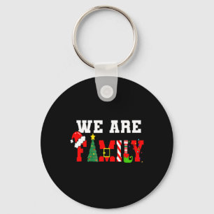 Porte-clés Nous sommes des pyjamas de Noël de famille qui cor