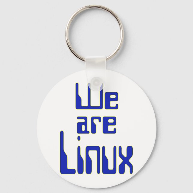 Porte-clés Nous sommes Linux (Recto)
