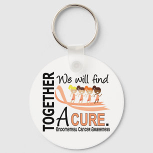 Porte-clés Nous Trouverons Un Cancer De L'Endomère Cure