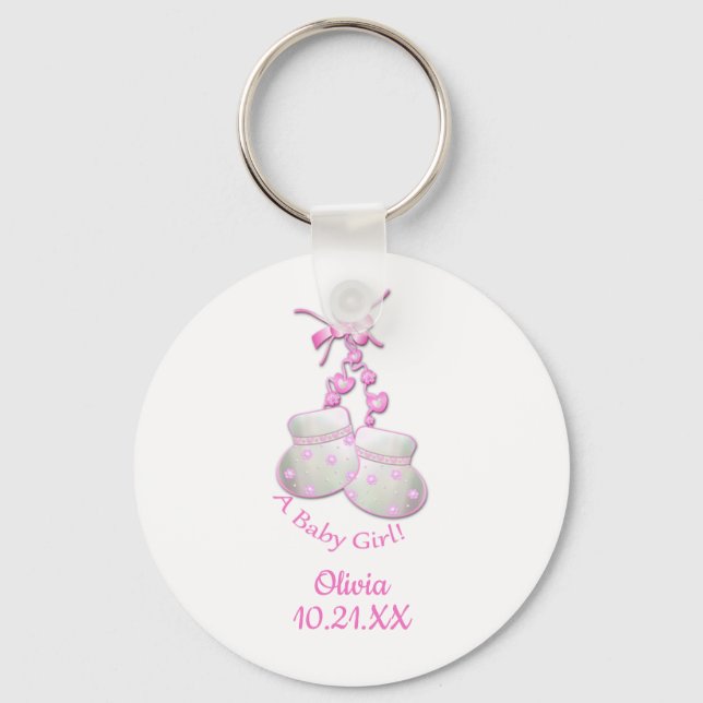 Porte-clés Nouveau Porte - clé de fille de bébé (Recto)