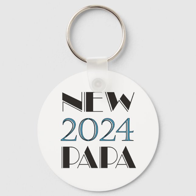 Porte-clés Nouveau Porte - clé Papa 2024 (Recto)