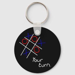 Porte-clés Nouveaux et croix (Tic-tac-toe)