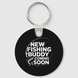 Porte-clés Nouvel Ami de Pêche à Venir Bientôt Annonce de Gro