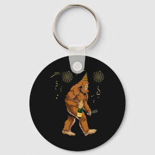 Porte-clés Nouvelle année Bigfoot tenue drôle Sasquatch vacan
