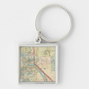 Porte-clés Nouvelle carte de l'état de Californie