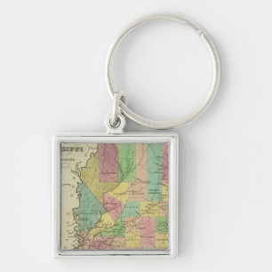 Porte-clés Nouvelle Carte Du Mississippi 2