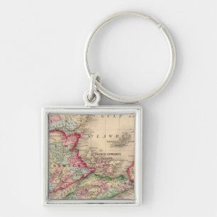 Porte-clés Nouvelle-Écosse, Nouveau-Brunswick, Carte par Mit
